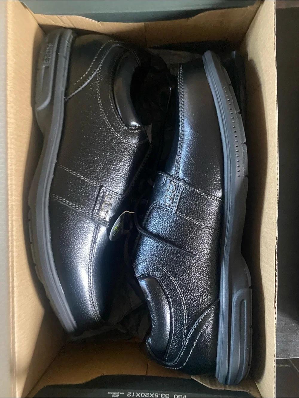 Nunn Bush Black Leather Lace-Up Oxfords